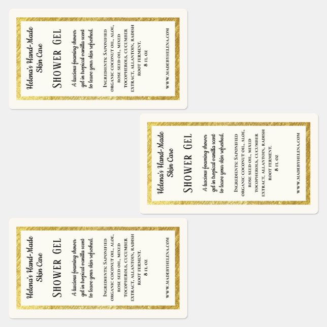 Etiqueta de produto de Chá impermeável simples (Grupo)