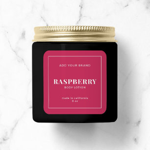 Etiqueta de Produto de Cor Editável de Borda Bran