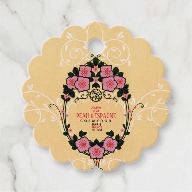 Etiqueta de produto de sabão francês/hang (Frente)