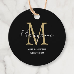 Etiqueta de produto do logotipo comercial monogram