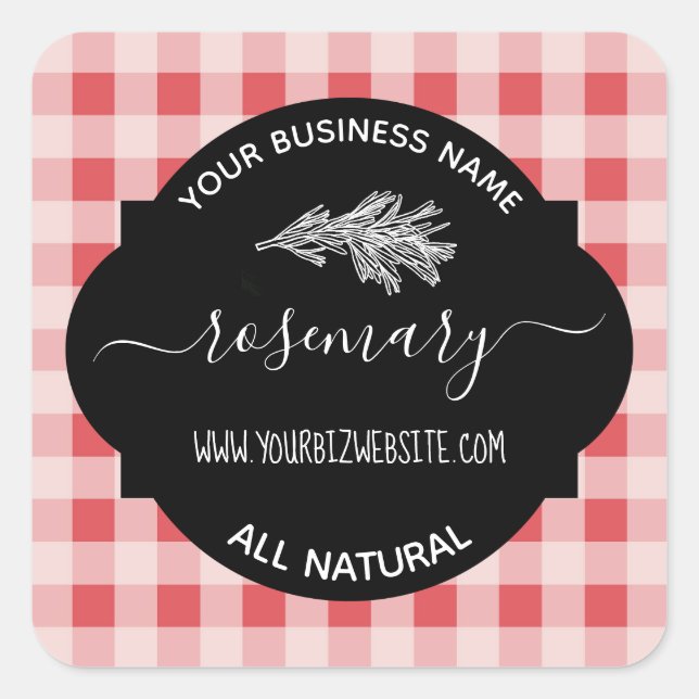 Etiqueta de produto Herb & Spice Jar (Frente)