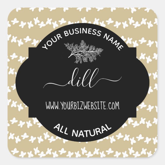 Etiqueta de produto Herb & Spice Jar (Frente)