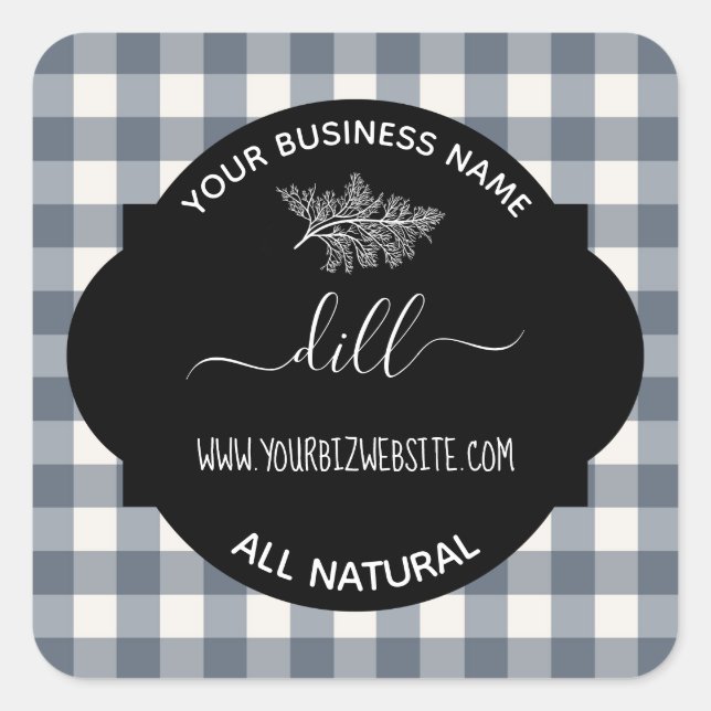 Etiqueta de produto Herb & Spice Jar (Frente)