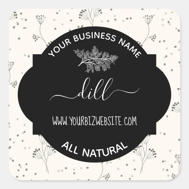 Etiqueta de produto Herb & Spice Jar (Frente)