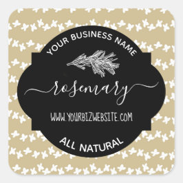 Etiqueta de produto Herb & Spice Jar