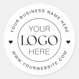 Etiqueta de produto minimalista do logotipo comerc