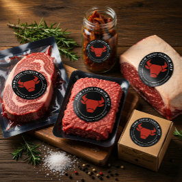 Etiqueta de produto para empresas de carne Premium