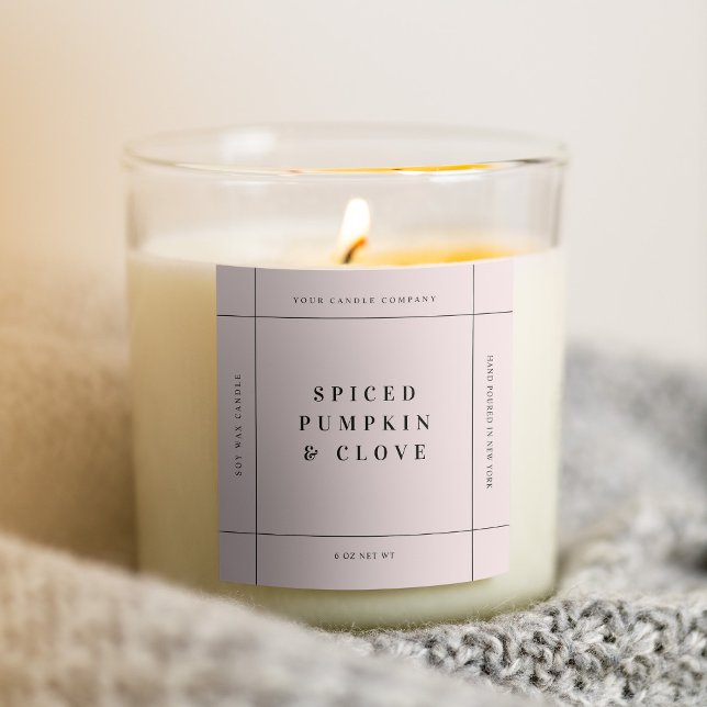 Etiqueta de produto para velas Etiqueta de negócio (Criador carregado)