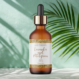 Etiqueta de produtos cosméticos de luxo - Largura 