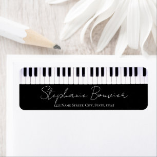 Etiqueta de Professor de Música do Teclado Piano d
