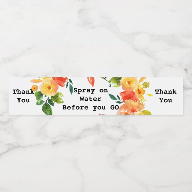 Etiqueta de pulverização faça o seu (Rótulo Único)