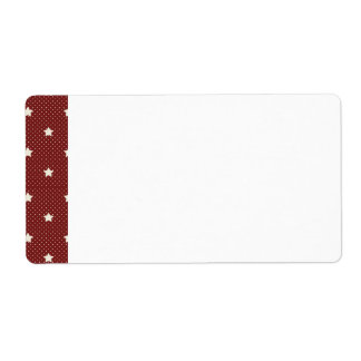 Etiqueta de remessa do Vazio Red Star Americana KR