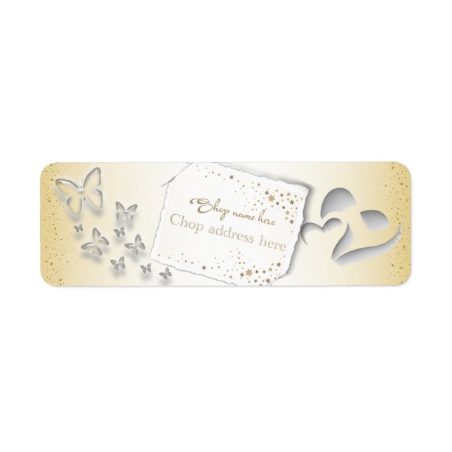 Etiqueta de remitente pessoal (Frente)