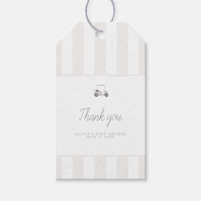 Etiqueta de retângulo de golfe neutro (Frente)