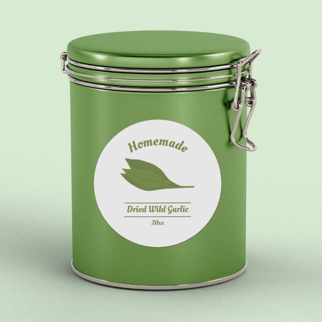 Etiqueta de rótulo de alho selvagem (Wild Garlic Label Sticker)