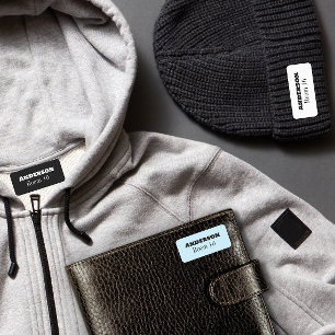 Etiqueta de roupa personalizada para casa de repou