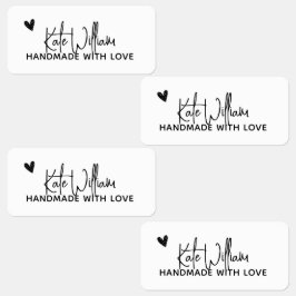 Etiqueta de roupa personalizada para item feito à