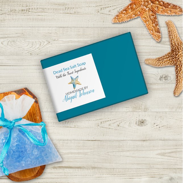 Etiqueta de Sabão de Água Azul (Criador carregado)