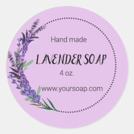 Etiqueta de Sabão de Lavanda Editável