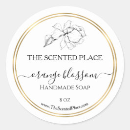 Etiqueta de sabão de produto de beleza modelo mode