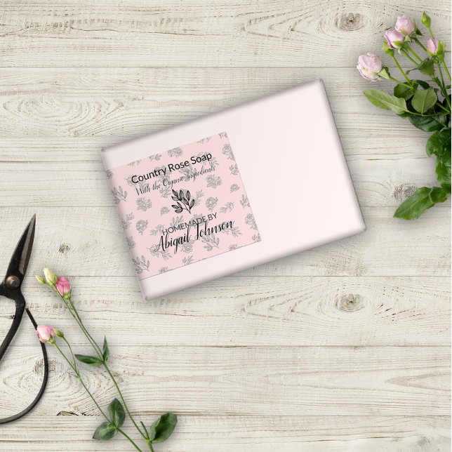 Etiqueta de Sabão Moderno de Arte de Linha do Blus (Criador carregado)