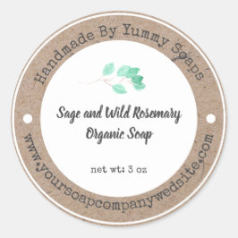 Etiqueta de Sabão | Papel Kraft Falso