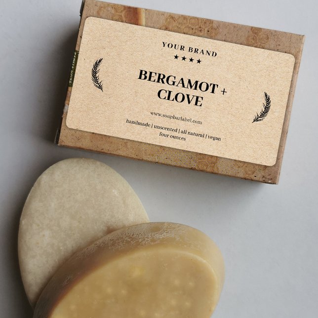 Etiqueta de sabão personalizada Vinheta de fundo K (Criador carregado)