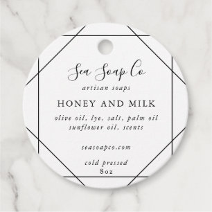 Etiqueta de sabão personalizável