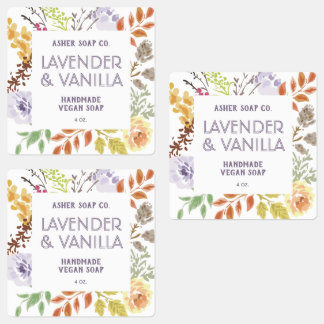 Etiqueta de Sabão | Seu logotipo aqui, empresa