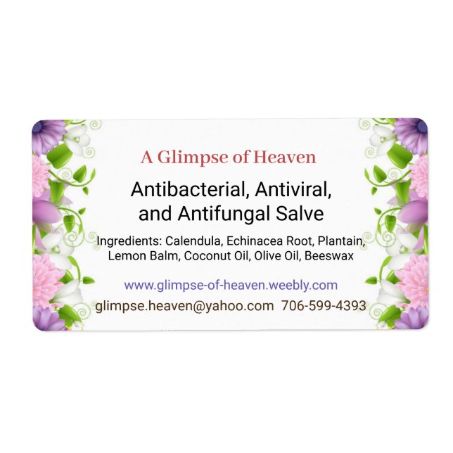 Etiqueta de Salva — Frente (Frente)