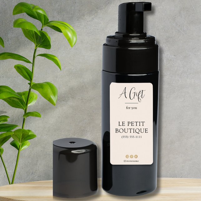 Etiqueta de Sanitizer Personalizada do Nome de Emp (Criador carregado)