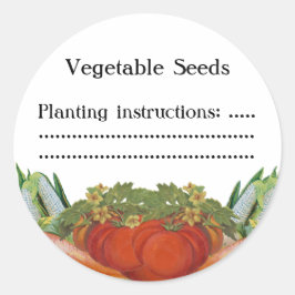 Etiqueta de Semente Personalizada ou de Triagem de