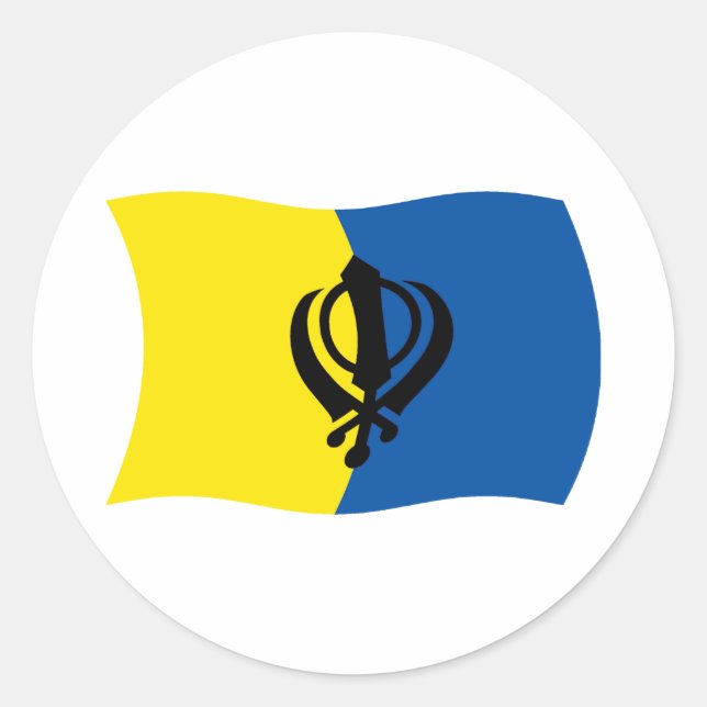 Etiqueta de Sinalizador de Sikhismo (Frente)