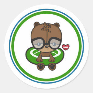 Etiqueta de Smimmy do urso de ursinho