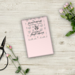 Etiqueta de Soap de Rosas e Folhas de Linha