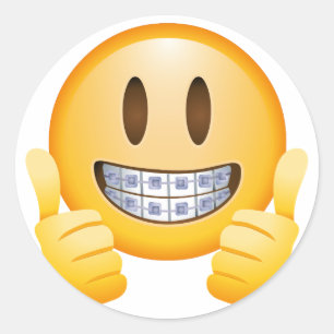 Etiqueta de sorriso de Emoji