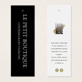 Etiqueta de suspensão da Loja de Vestuário Branca