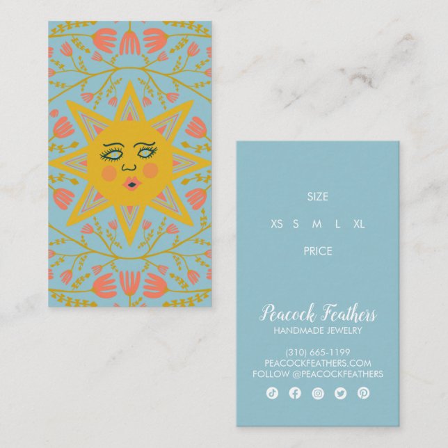 Etiqueta de Suspensão PERSONALIZADA do Tamanho do  (Frente/Verso)