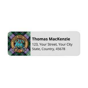 Etiqueta de Tartã de Vestido Clan MacKenzie