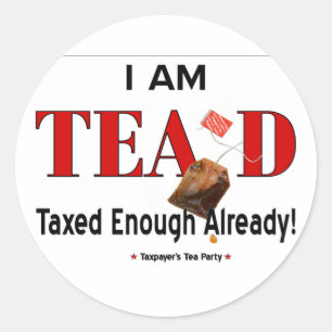 Etiqueta de TEA'd do tea party - personalize-a!