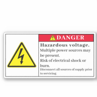 Etiqueta De Tensão Perigosa Er21