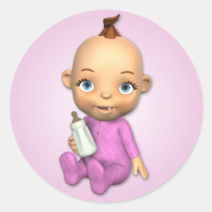 Etiqueta de Toon do bebé