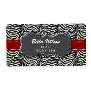 etiqueta de transporte na moda do endereço