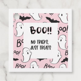 Etiqueta de Tratamento de Fantasmas do Halloween