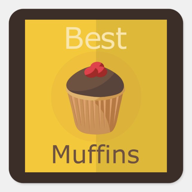 Etiqueta de Tratamento de Melhor Muffins (Frente)