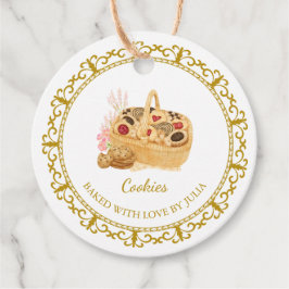 Etiqueta de Travamento de Cookies Homemade Vintage