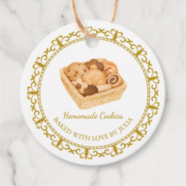 Etiqueta de Travamento de Cookies Homemade Vintage