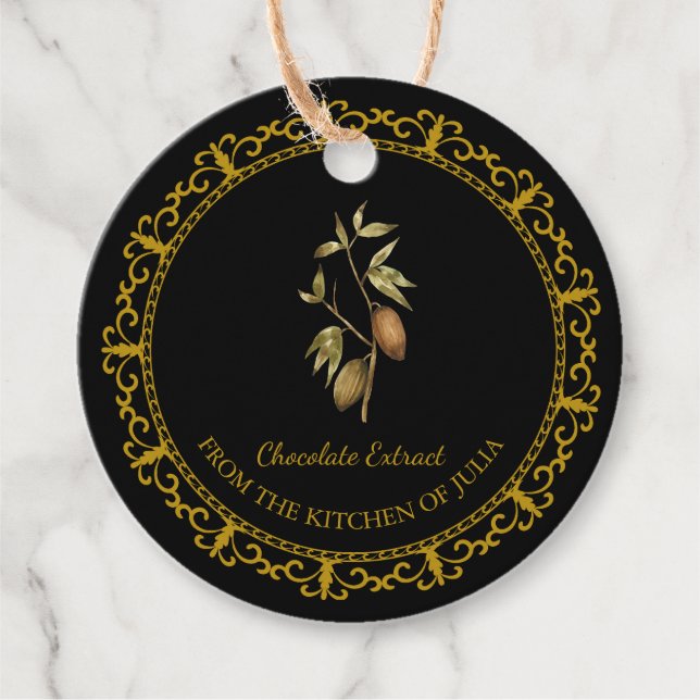 Etiqueta de travamento de extração de chocolate de (Frente)