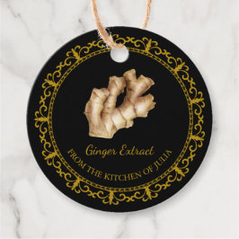 Etiqueta de travamento de extração de gengibre em