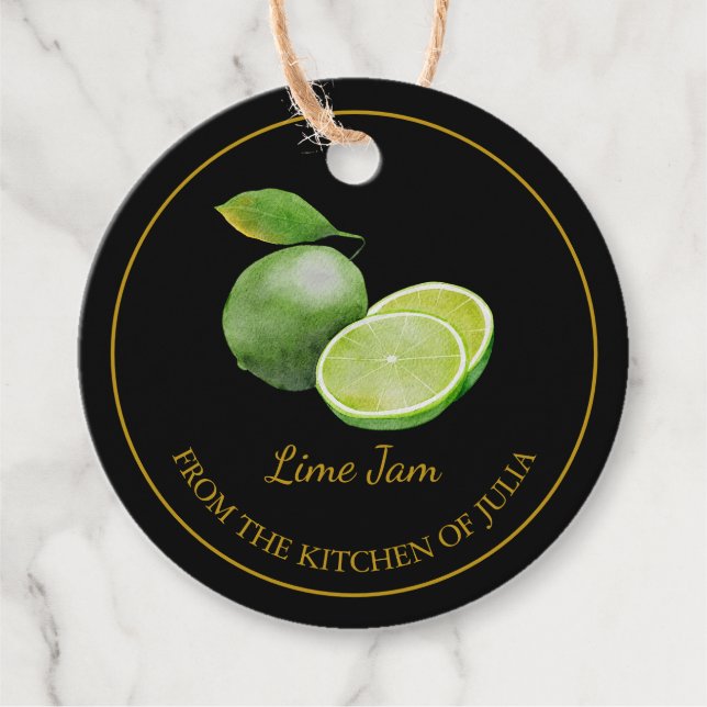 Etiqueta de travamento de Limão simples em casa (Frente)